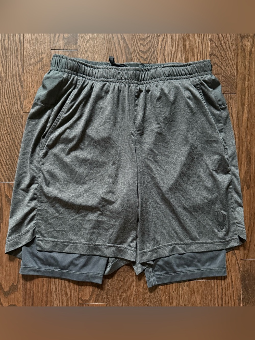 Spyder Active Men’s Training Shorts Gray Size S